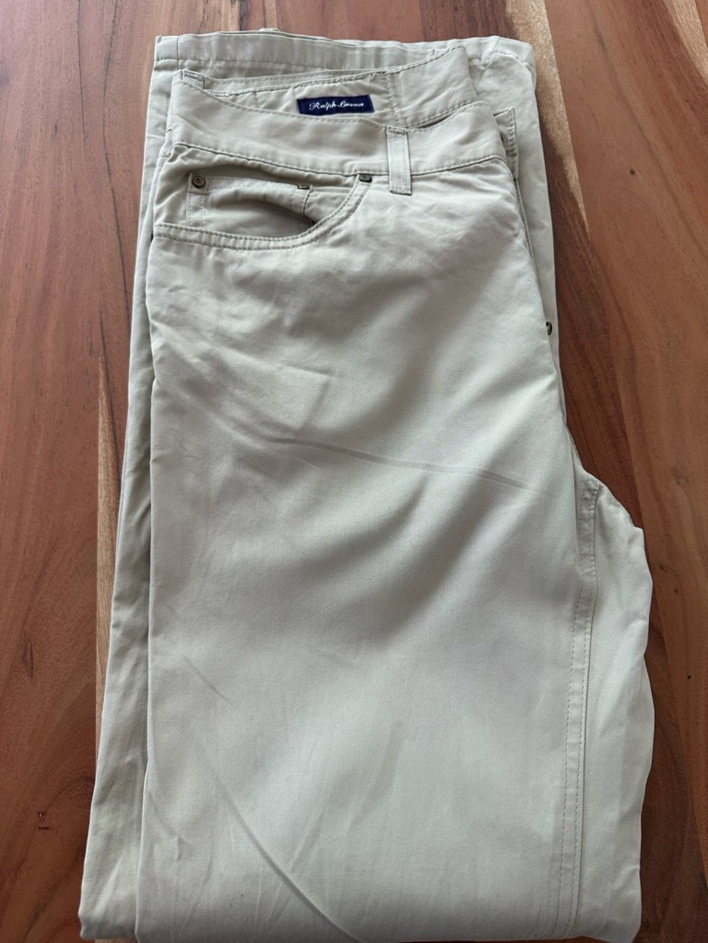 Purple Label Ralph Lauren Men's Light Cream (khaki) Chino Pants 30x30